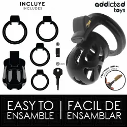 Addicted toys locked - silent keep jaula para pene 7,5 cm