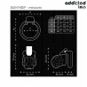 Addicted toys locked - silent keep jaula para pene 7,5 cm - 5