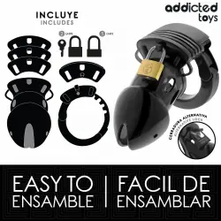 Addicted toys locked - chastity depths jaula para pene 7,5 cm