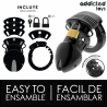 Addicted toys locked - chastity depths jaula para pene 7,5 cm - 4