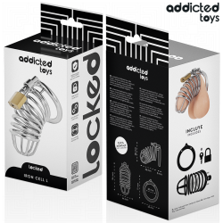 Addicted toys locked - iron cell jaula para pene de metal 5 cm talla l - 6