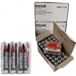 Maxell - pila salina manganeso aaa r03 retractil*4