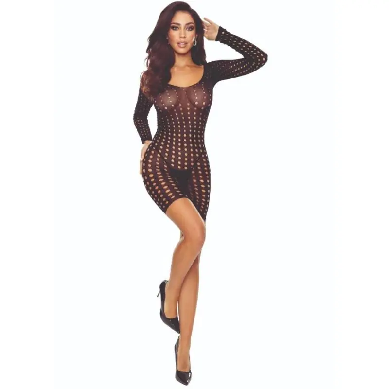 Passion - bs110 bodystocking puntos negro Passion - bs110 bodystocking puntos negro