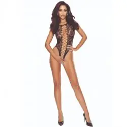 Passion - bs112 bodystocking encaje negro