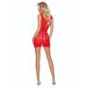 Passion - bs113 bodystocking encaje rojo - 2
