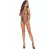 Passion - bs114 bodystocking rejilla negro - 1