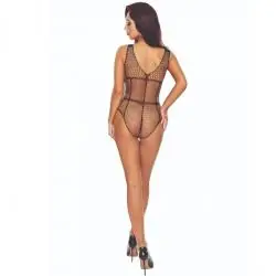 Passion - bs114 bodystocking rejilla negro