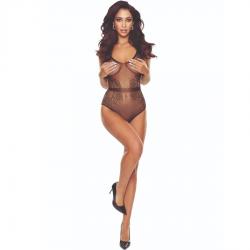 Passion - bs115 bodystocking rejilla negro