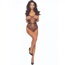 Passion - bs115 bodystocking rejilla negro