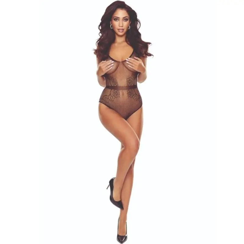 Passion - bs115 bodystocking rejilla negro Passion - bs115 bodystocking rejilla negro