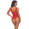Passion - bs115 bodystocking rejilla rojo - 2