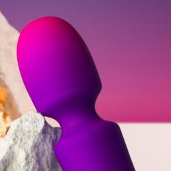 Rocks- off - glo- girl vibrador wand mini morado
