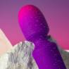 Rocks- off - glo- girl vibrador wand mini morado - 3