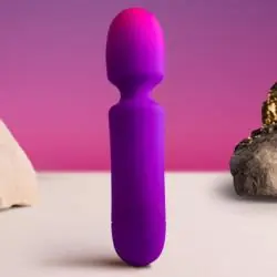 Rocks- off - glo- girl vibrador wand mini morado