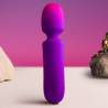 Rocks- off - glo- girl vibrador wand mini morado - 5