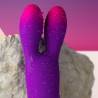 Rocks- off - glo-girl bunny vibrador flexible morado - 4