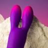 Rocks- off - glo-girl bunny vibrador flexible morado - 5