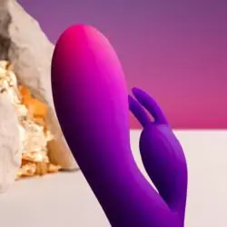 Rocks- off - glo- girl vibrador rabbit morado