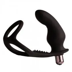 Rocks- off - ro- zen rro plug anal con anillo vibrador para el pene negro