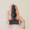 Rocks- off - petite sensations bubbles plug anal vibrador negro - 6