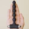Rocks- off - petite sensations pearls plug anal vibrador negro - 2