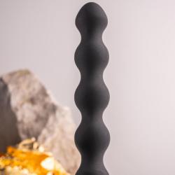 Rocks- off - petite sensations pearls plug anal vibrador negro