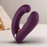 Rocks- off - gemini vibrador dual punto g y estimulador clítoris morado - 3