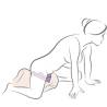 Rocks- off - ruby glow vibrador sit-on morado - 5