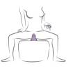 Rocks- off - ruby glow vibrador sit-on morado - 6