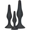 Toyjoy - anal play curvy companions plug anal 3 piezas negro - 1