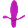 Pretty Love Fitch vibrador anal con relieves morado, de frente