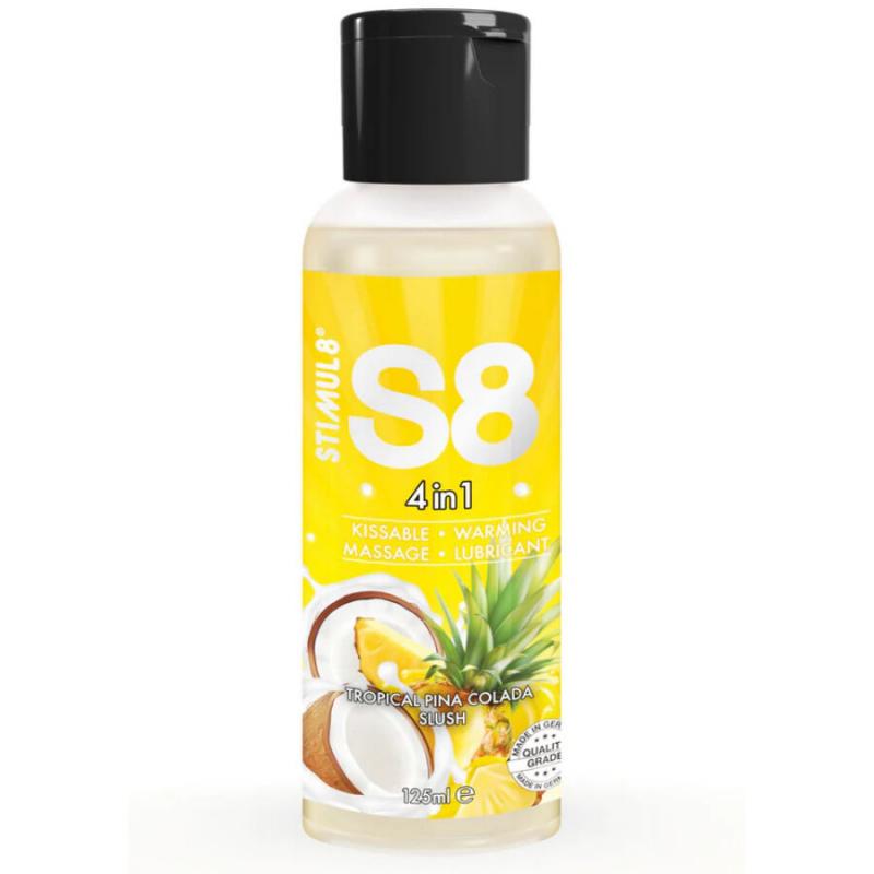 Stimul8 - s8 4 en 1 lubricante postre piña colada 125 ml Stimul8 - s8 4 en 1 lubricante postre piña colada 125 ml