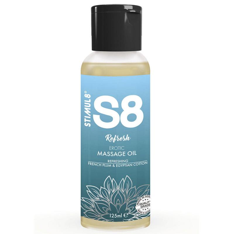 Stimul8 - s8 refresh aceite de masaje algodón 125 ml Stimul8 - s8 refresh aceite de masaje algodón 125 ml