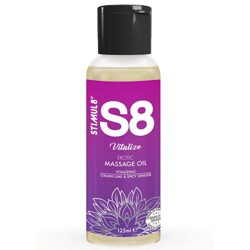 Stimul8 - s8 vitalize aceite de masaje lima 125 ml Stimul8 - s8 vitalize aceite de masaje lima 125 ml