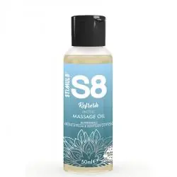 Stimul8 - s8 refresh aceite de masaje erótico algodón 50 ml
