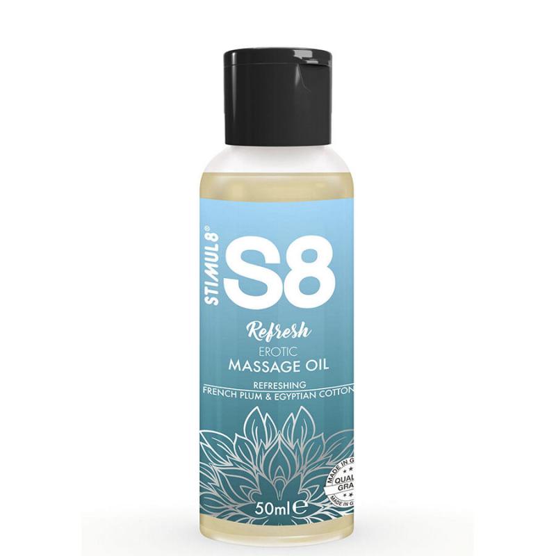 Stimul8 - s8 refresh aceite de masaje erótico algodón 50 ml Stimul8 - s8 refresh aceite de masaje erótico algodón 50 ml