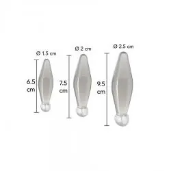 Toyjoy - anal play rimmer de dedo 3 piezas transparente