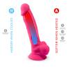 Silexd - pene realístico modelo 18 rosa vibración + control remoto lrs - 6
