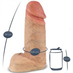 Silexd - modelo 1 xtreme pene realístico silicona premium 28 cm