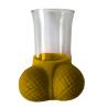 Diablo picante - vaso de chupitos dorado - 1