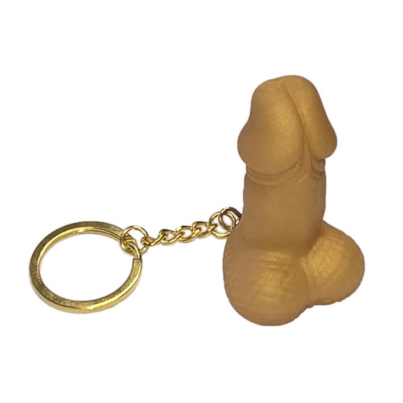 Diablo picante - silbato llavero con forma de pene dorado Diablo picante - silbato llavero con forma de pene dorado