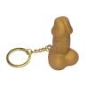 Diablo picante - silbato llavero con forma de pene dorado - 1