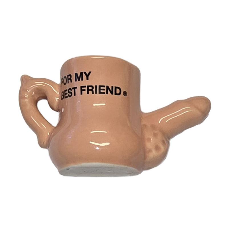 Diablo picante – imán taza cerámica con pene en relieve “for my best friend” Diablo picante – imán taza cerámica con pene en relieve “for my best friend”