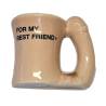 Diablo picante – imán taza cerámica con asa de pene “for my best friend” - 1