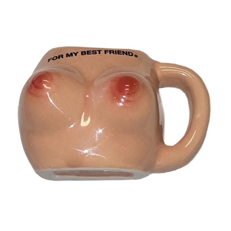 Diablo picante – vaso de chupito imantado con pechos “for my best friend”
