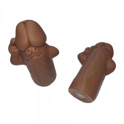 Diablo picante - silbato con forma de pene color mulato