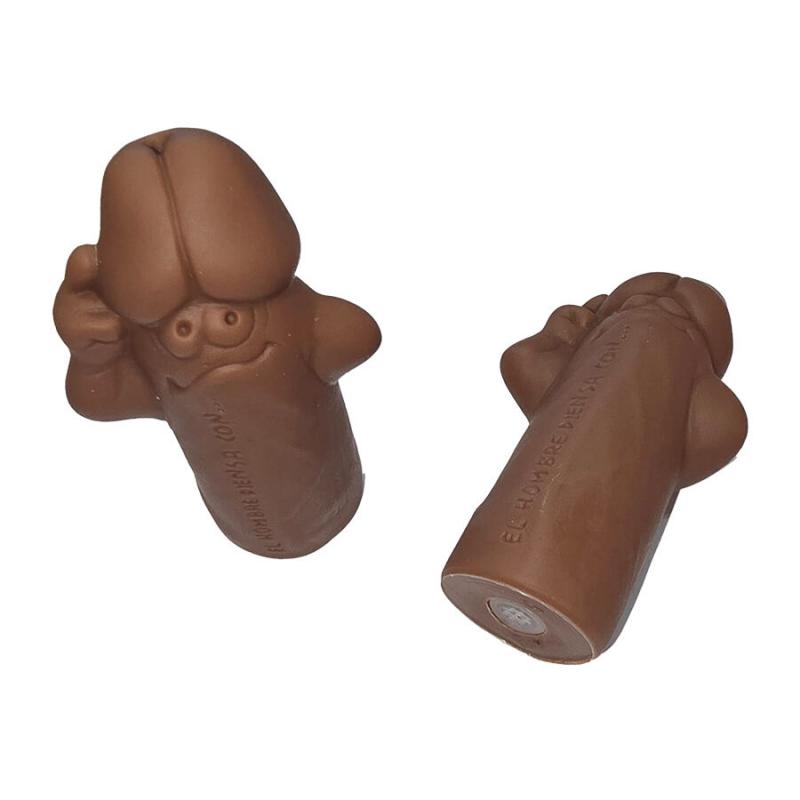 Diablo picante - silbato con forma de pene color mulato