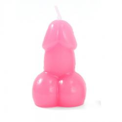 Diablo picante - vela con forma de pene color fucsia