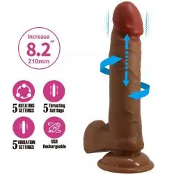 Baile - abel dildo realístico 21 cm mulato