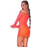 Chilirose - cr 4859 mini vestido naranja s - 2